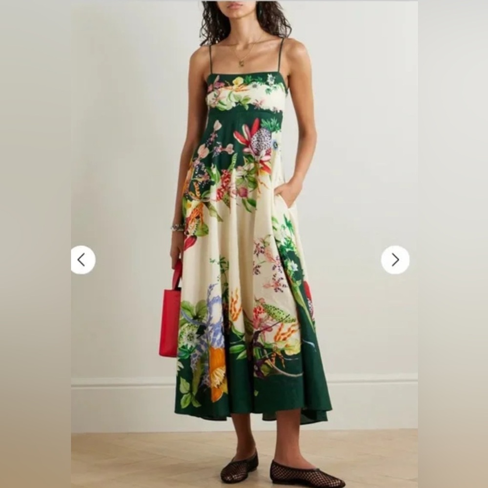 ALEMAIS floral aggie linen sundress